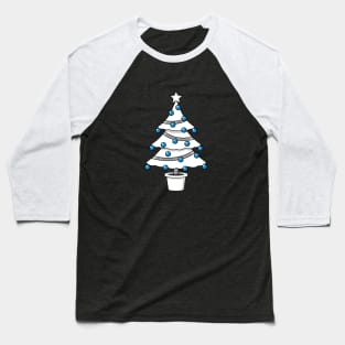 White Christmas Tree Baseball T-Shirt